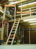 Workshop view to attic floor
