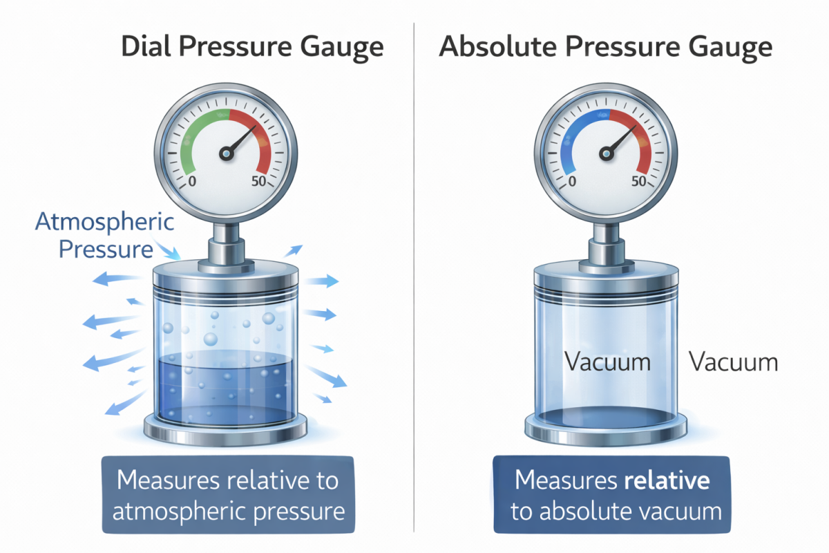 Pressure dial gauge explained
