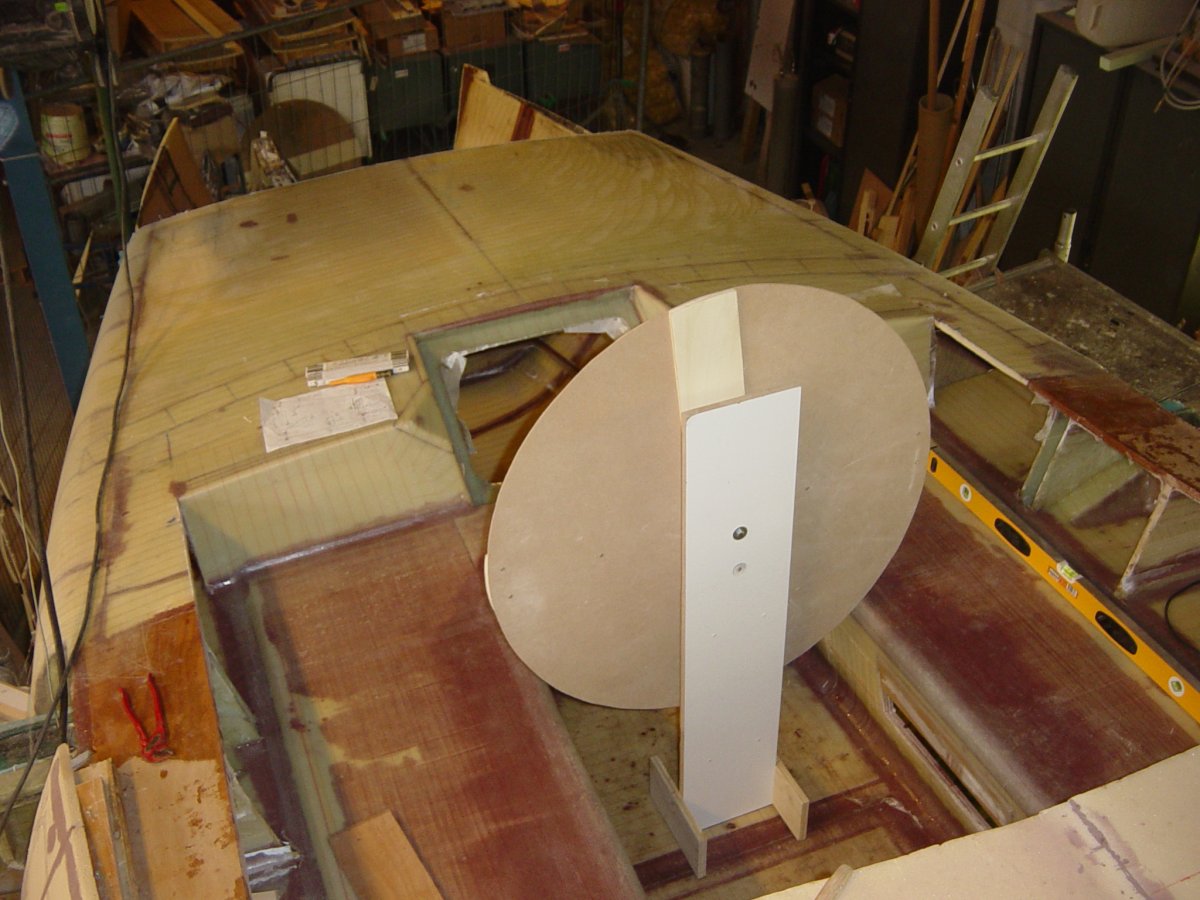 Mock-up of the wheel steering position