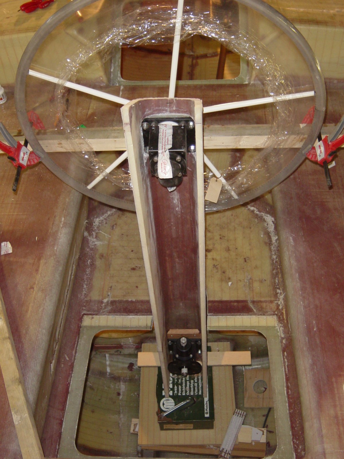 Transmission steering system layout and installation